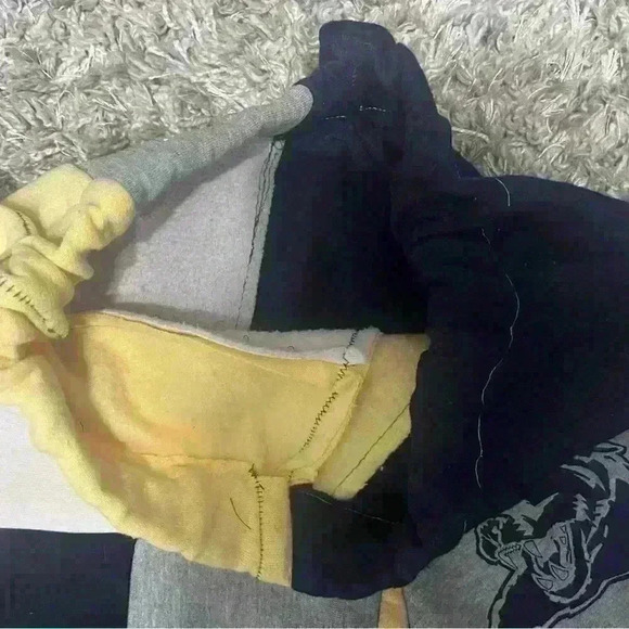 Pitt Panthers Upcycled Patchwork Sweatpants | SEE DESCRIPTION | Size Medium - Picture 6 of 7